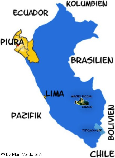 Region Piura hat ca. die Größe von Österreich.